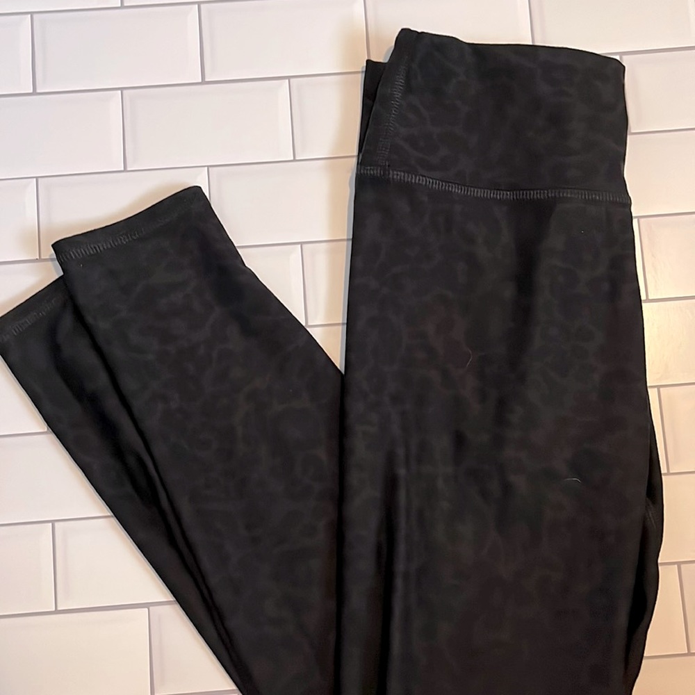Cheetah Print Black Leggings